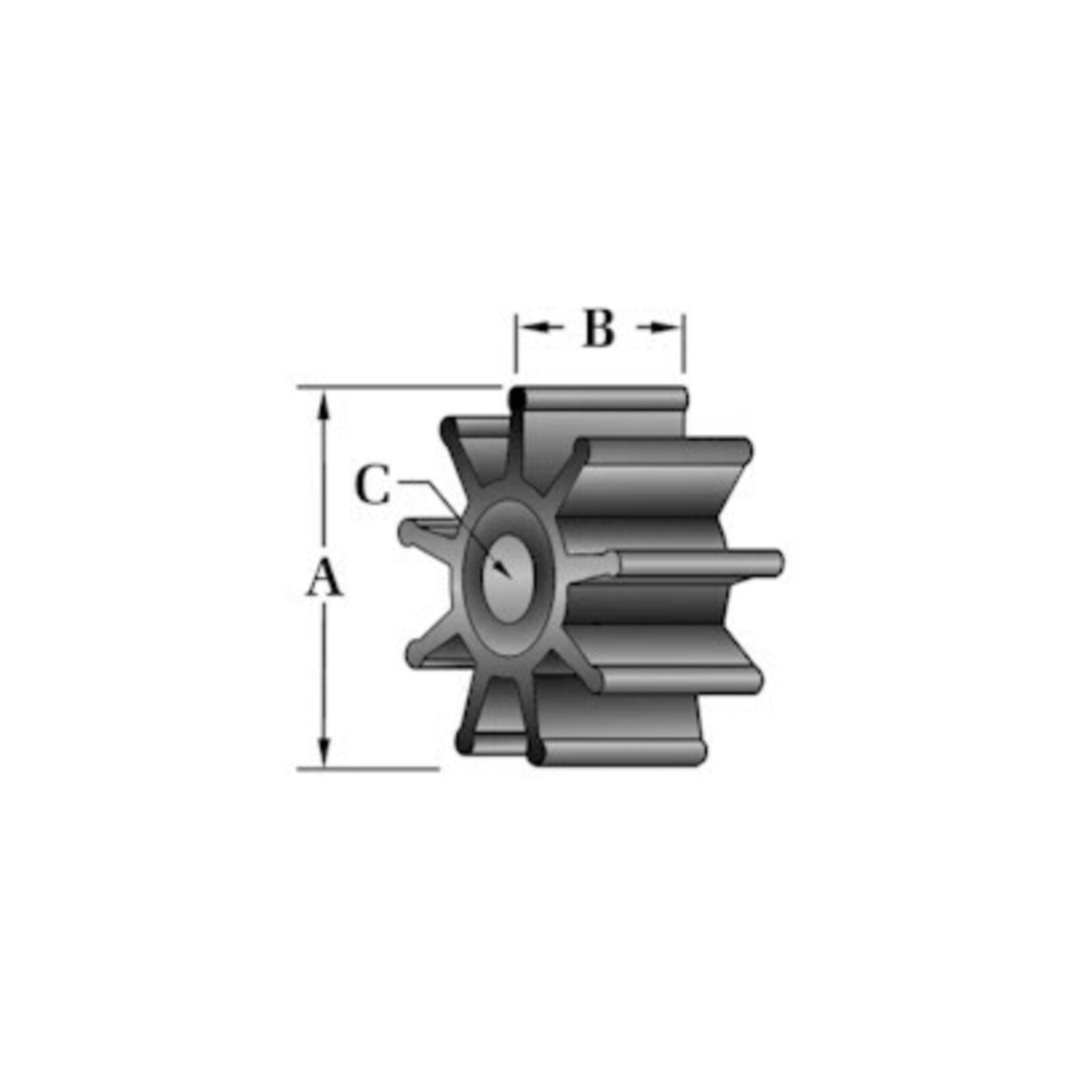 Caterpillar 3406 Impeller (Aftermarket)