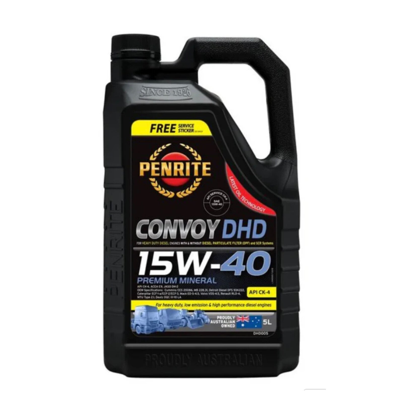 Marine Engine Oil 15W-40 (Diesel) — 5L