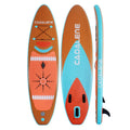 Wood-Grain Inflatable Stand-Up Paddle Board (SUP) — Complete Kit