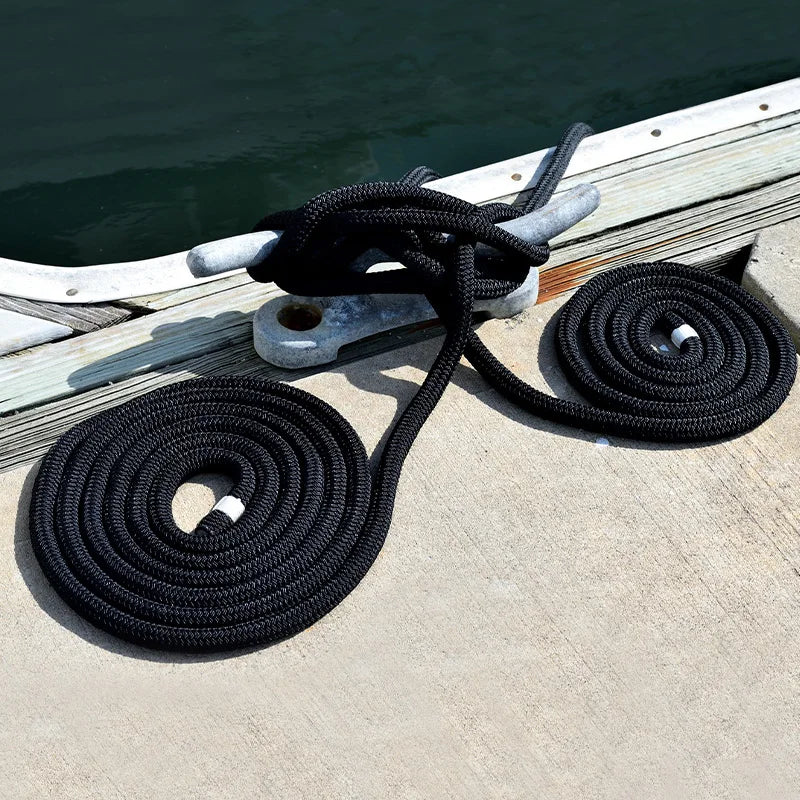 Double-Braided Nylon Dock Rope — Marine Grade