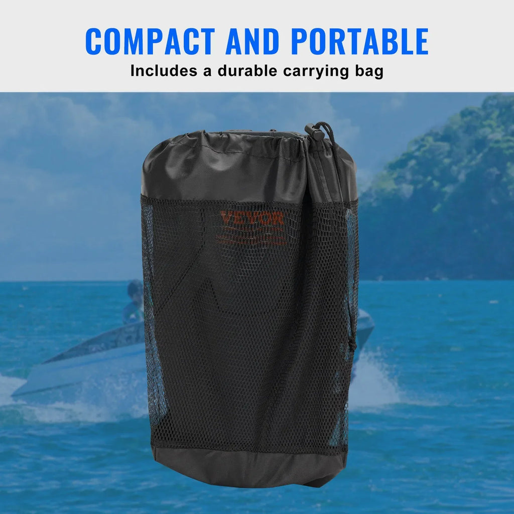 EVA Boat Fenders — 8.6" × 16", with Ropes & Storage Bag